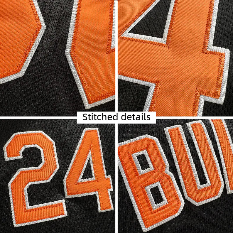 Custom Black Football American Rugby Jersey Personalized Stitched Team Name Player Number Durable Game Day Sports Uniform for Fans and Teams